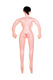 Кукла надувная Медсестра анус-вагина ToyFa Play Dolls X с виброяйцом, 160 см