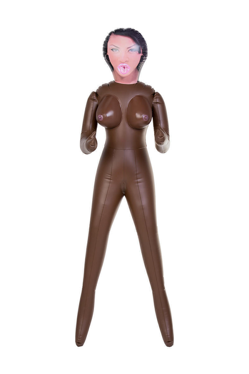 Кукла надувная рот-анус-вагина ToyFa Dolls-X Michelle Брюнетка Негритянка, 160 см