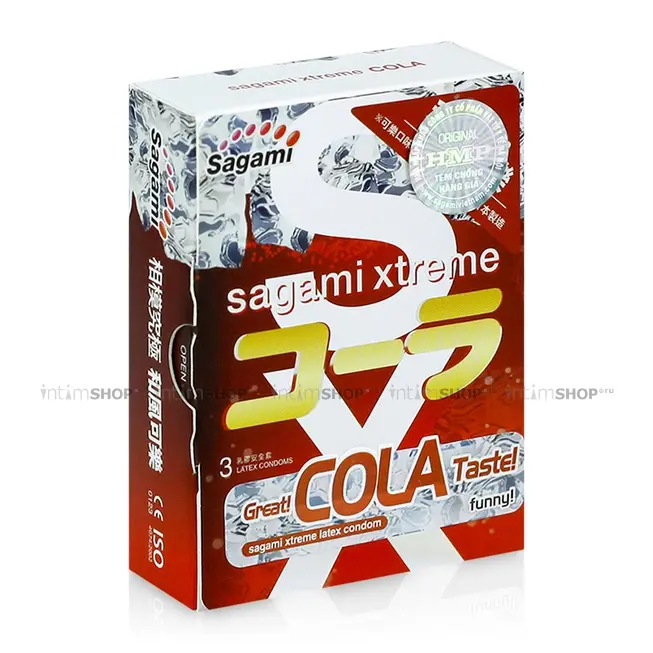 Латексные презервативы Sagami Xtreme Cola 3шт