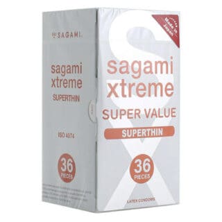 Латексные презервативы Sagami Xtreme ультратонкие, 36 шт