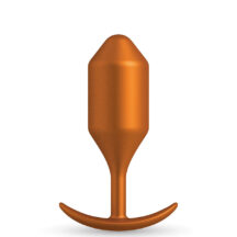 Лимитированная пробка для ношения B-vibe Snug Plug 4, оранжевая