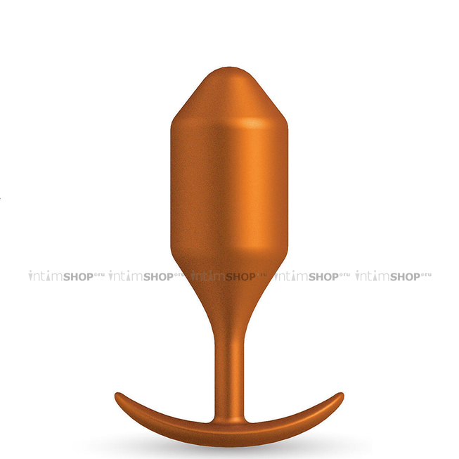 

Лимитированная пробка для ношения B-vibe Snug Plug 4, оранжевая