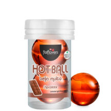 Лубрикант HotFlowers Hot Ball Шоколад на масляной основе, 3 г х 2 шт