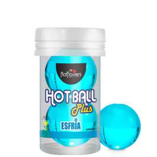 Лубрикант с охлаждающим эффектом HotFlowers Hot Ball Plus на масляной основе, 3 г х 2 шт