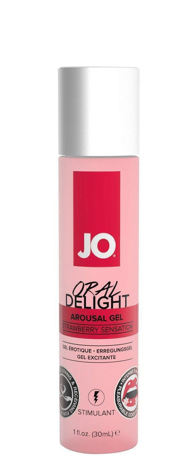 Возбуждающий гель для оральных ласк System JO Oral Delight Клубничный, 30 мл