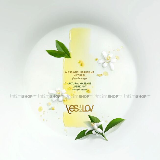 Лубрикант-массажное масло YESforLOV Цветок апельсина на масляной основе, 100 мл - фото 3