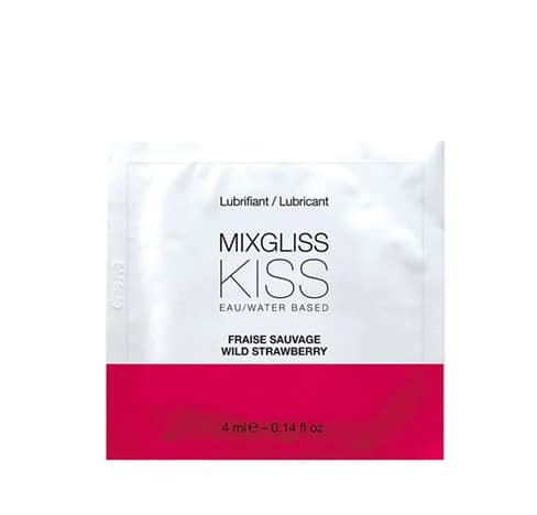 Лубрикант Mixgliss Kiss Лесная земляника на водной основе, 4 мл