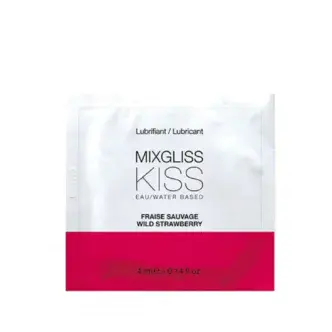 Лубрикант Mixgliss Kiss Лесная земляника на водной основе, 4 мл