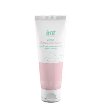 Лубрикант с эффектом вибрации Intt Wellness Клубника на водной основе, 50 г