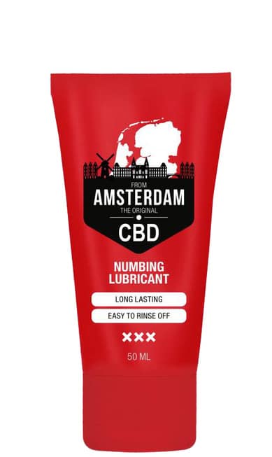 Продлевающий лубрикант PharmQuests Numbing The Original CBD from Amsterdam на водной основе, 50 мл