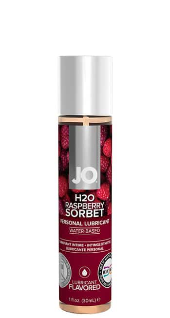 Оральный лубрикант System JO H2O Flavored Малиновый сорбет на водной основе, 30 мл