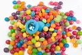 Анальная пробка с голубым кристаллом Пикантные штучки, голубой