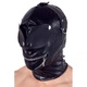 Маска на голову с отверстиями Imitation Leather Mask, черная