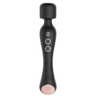 Двухсторонний вибромассажер с нагревом You2Toys Cupa Wand, черный