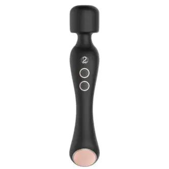 Двухсторонний вибромассажер с нагревом You2Toys Cupa Wand, черный