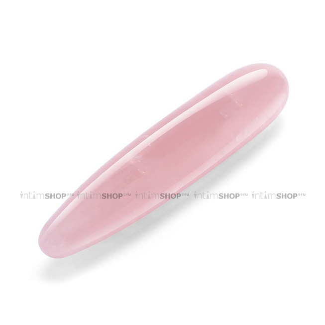 

Двусторонний стимулятор из розового кварца Le Wand Crystal Slim Wand 17.8 см, розовый