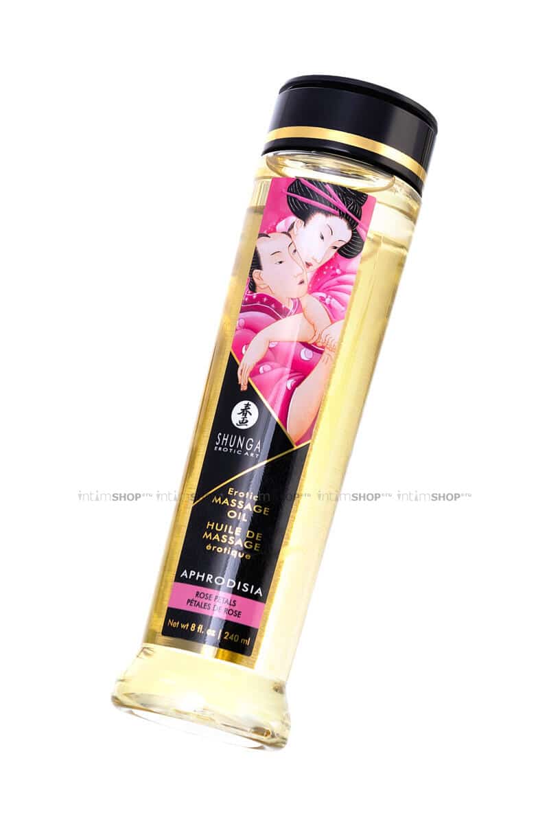 Массажное масло Shunga Лепестки роз, 240 мл