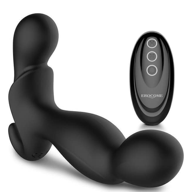 Массажер простаты Erocome Orion RC с пультом ДУ, черный от IntimShop