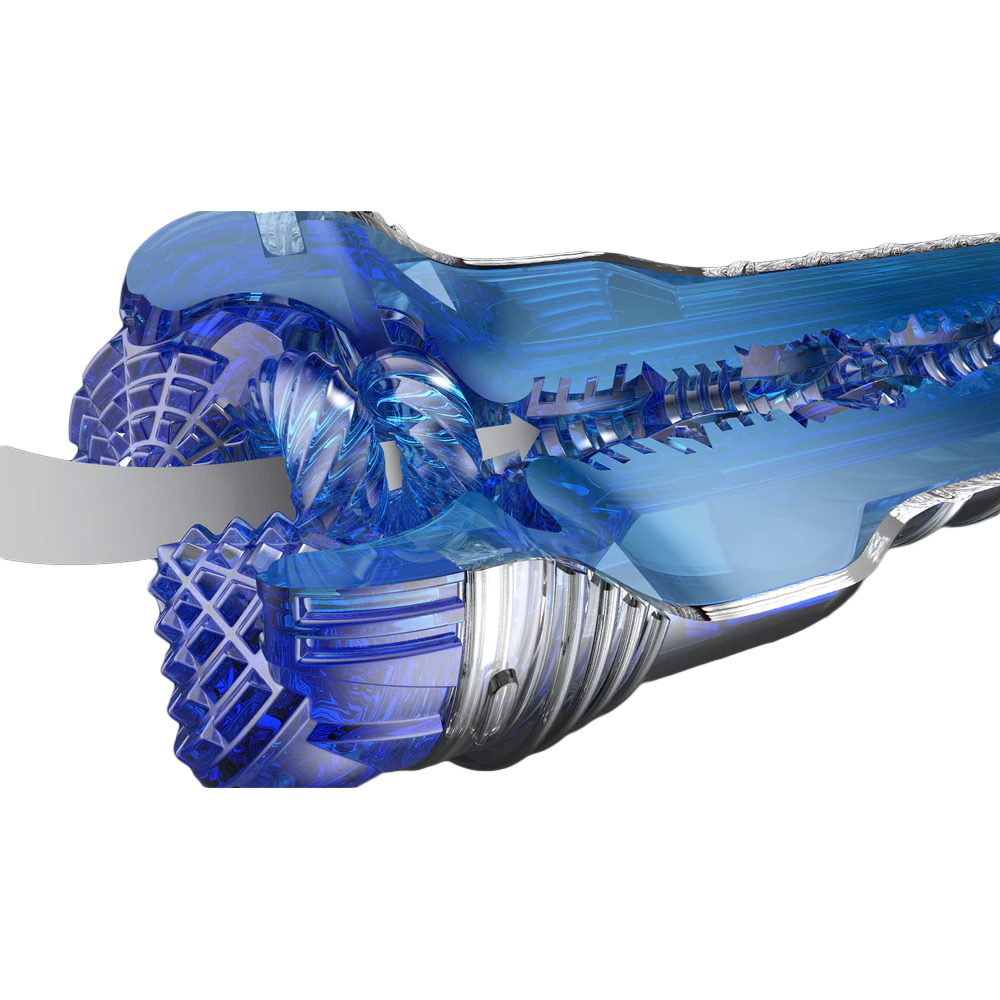 Мастурбатор Fleshlight Turbo Core Blue Ice, бесцветный