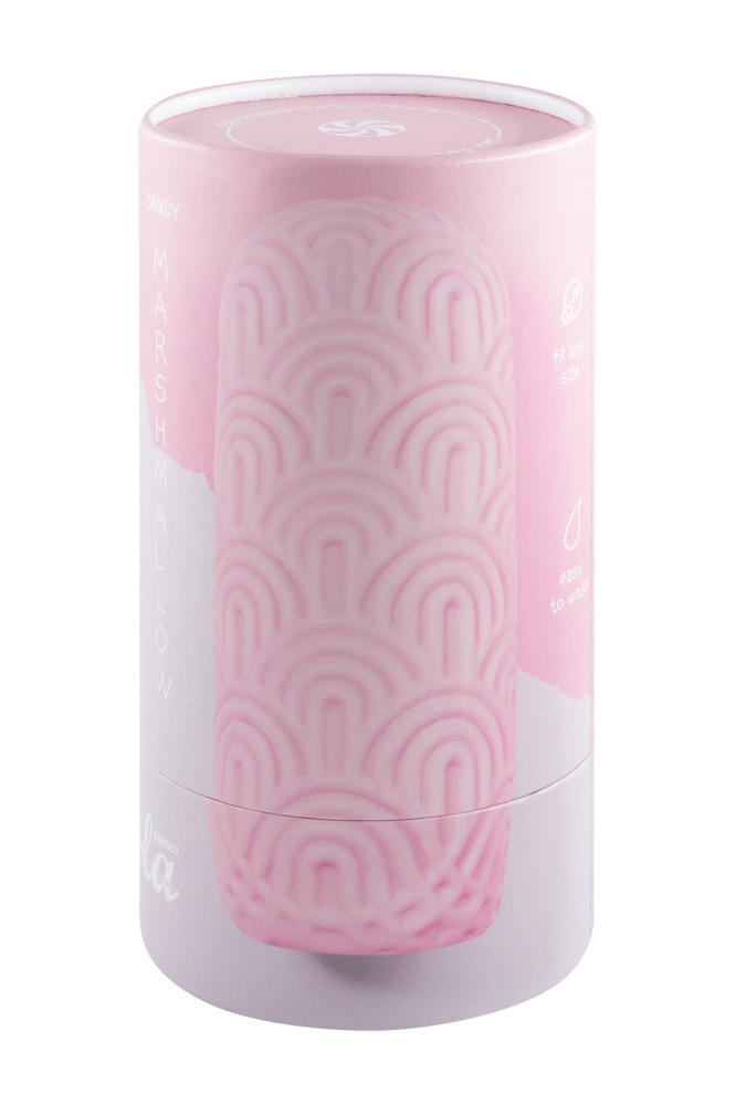 Мастурбатор Lola Games Marshmallow Maxi Candy двусторонний, розовый