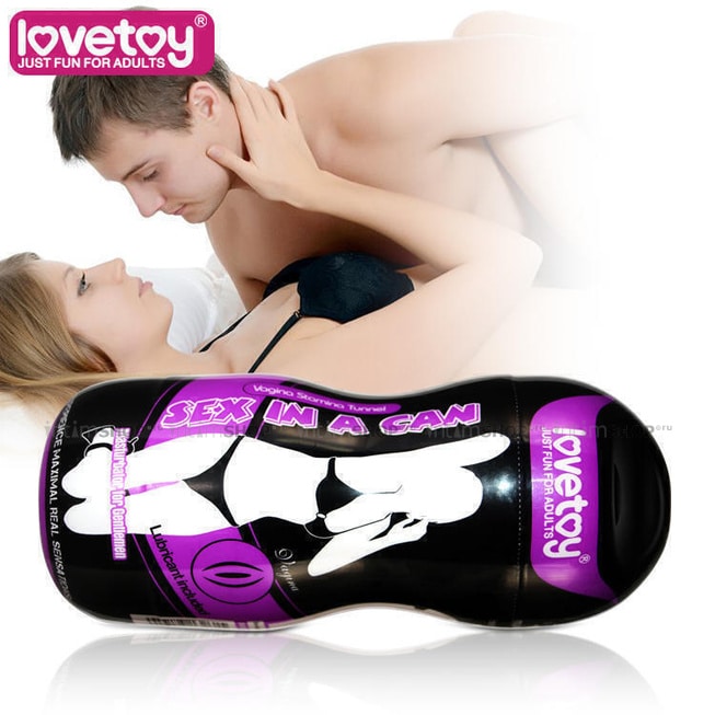 Мастурбатор LoveToy Sex in a Can с супер рельефом, телесный от IntimShop
