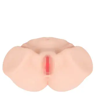 Мастурбатор с двойным слоем материала, вибрацией и ротацией Kokos Maria Onahole Real Vagina, телесный