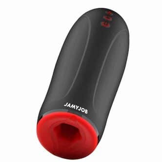 Вибромастурбатор с маятниковыми движениями и нагревом JamyJob Swing-R, чёрный