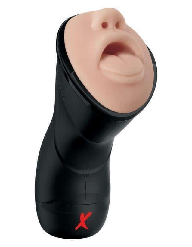 Мастурбатор с эффектом глубокой глотки PipeDream PDX Elite Deep Throat Vibrating Stroker