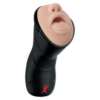 Мастурбатор с эффектом глубокой глотки PipeDream PDX Elite Deep Throat Vibrating Stroker