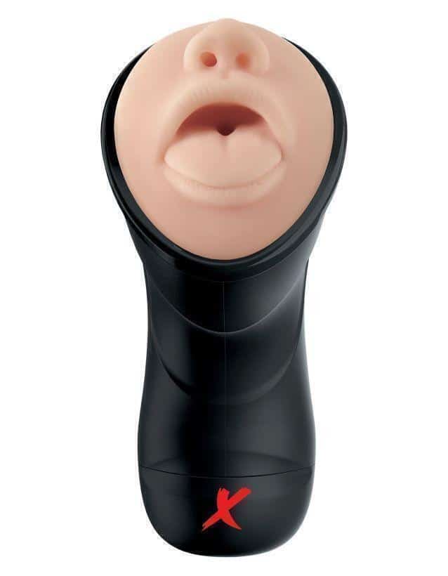 Мастурбатор с эффектом глубокой глотки PipeDream PDX Elite Deep Throat Vibrating Stroker