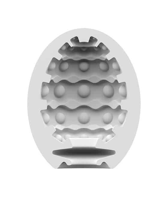 Мастурбатор с самолубрикацией Satisfyer Egg Single Bubble, белый - фото 3