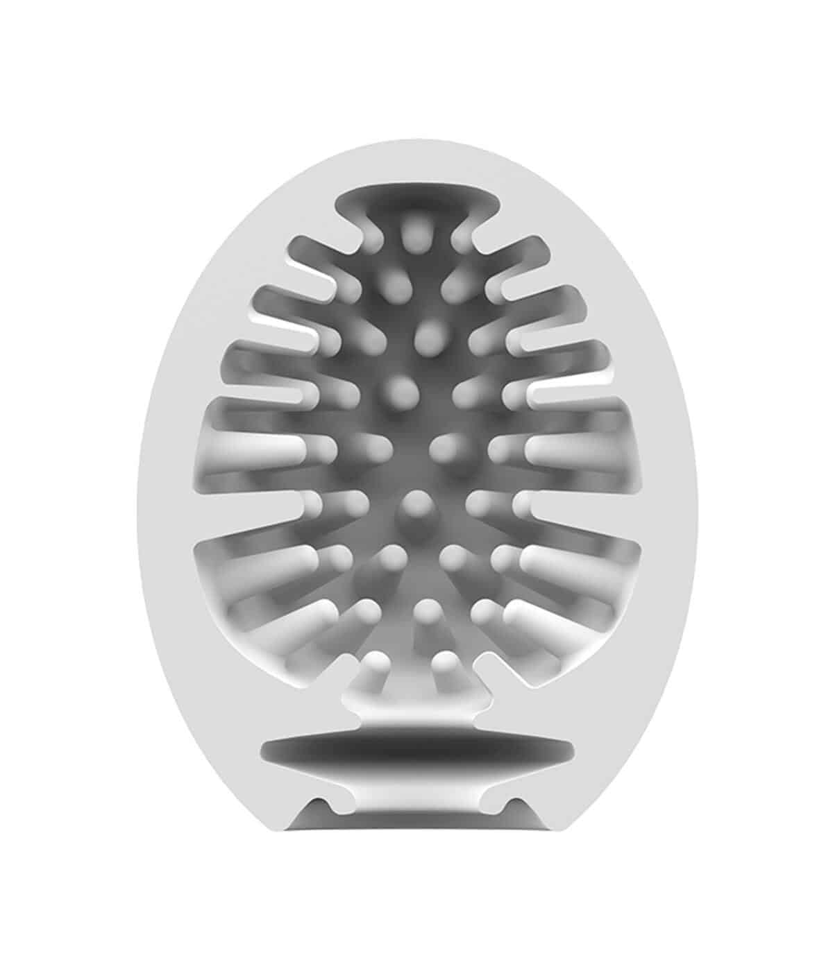 Мастурбатор с самолубрикацией Satisfyer Egg Single Naughty, белый 