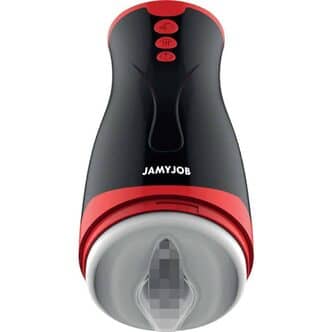 Вибромастурбатор с функцией сжатия JamyJob Jango, чёрный