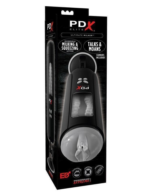 Мастурбатор с вибрацией и голосовым сопровождением PipeDream PDX Elite Ultimate Milker