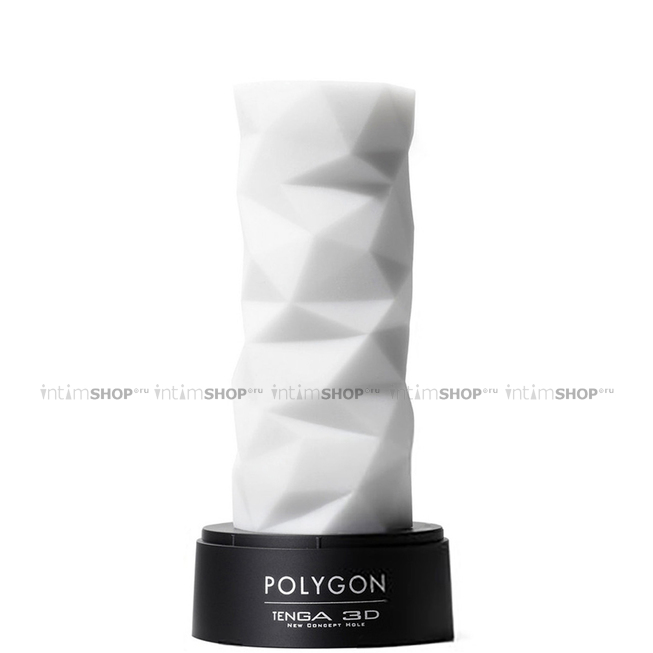 Мастурбатор Tenga 3D Polygon, белый - фото 1
