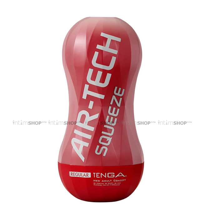 Мастурбатор Tenga Air-Tech Squeeze Regular, красный - фото 1