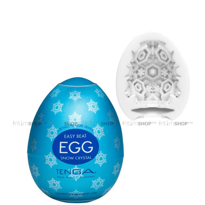 Мастурбатор Tenga Egg Snow Crystal, белый