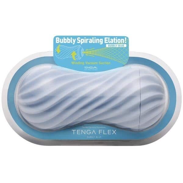 Мастурбатор Tenga Flex Bubbly Blue - фото 5