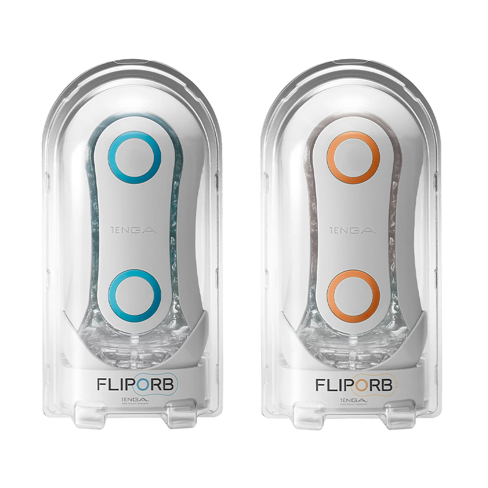 Мастурбатор Tenga Flip Orb Orange Crash, белый