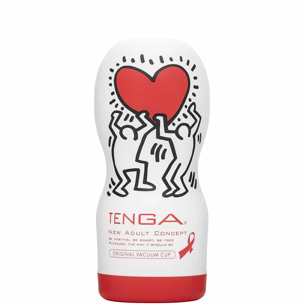 Мастурбатор Tenga Keith Haring Original Vacuum Cup, белый