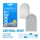 Мастурбатор Tenga Pocket Crystal Mist, синий