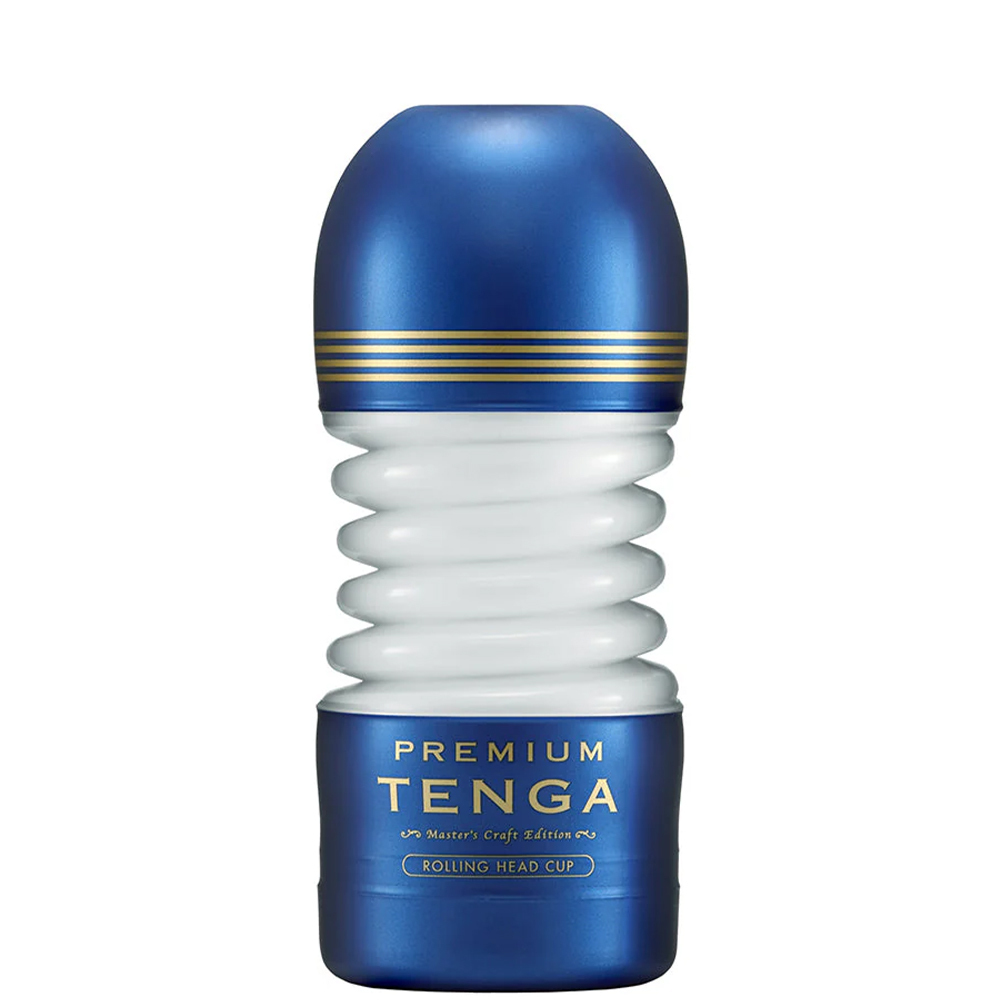 Мастурбатор Tenga Premium Rolling Head Cup, синий