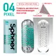 Мастурбатор Tenga Spinner 04 Pixel, бирюзовый
