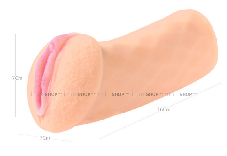 Мастурбатор вагина с двойным слоем материала Kokos Elegance.005D - фото 6
