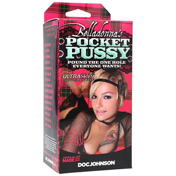 Мастурбатор-вагина Doc Johnson Pocket Pussy Belladonna's, телесный