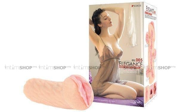 Мастурбатор вагина с двойным слоем материала Kokos Elegance.005D - фото 2
