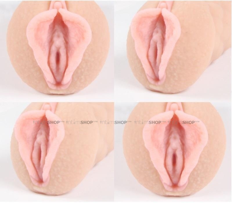 Мастурбатор вагина с двойным слоем материала Kokos Elegance.002D