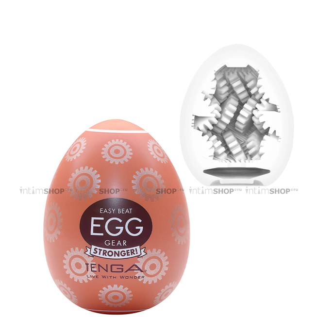 Мастурбатор Tenga Egg Hard-Boiled Gear, коричневый - фото 1