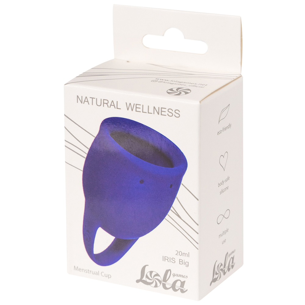 Менструальная чаша Lola Games Natural Wellness Iris 20 мл, синяя