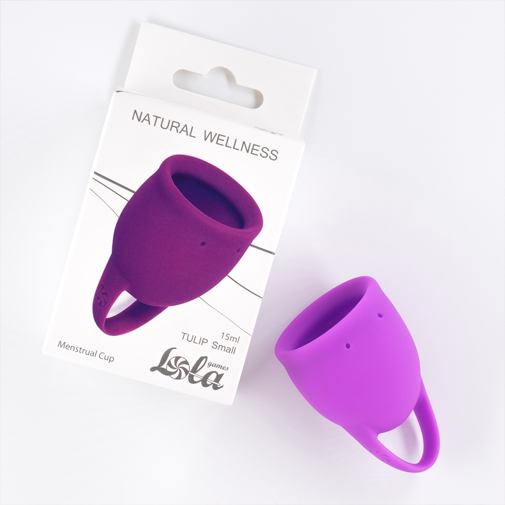 Менструальная чаша Lola Games Natural Wellness Tulip 15 мл, фиолетовая